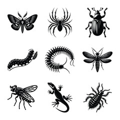 Insect bundle silhouette