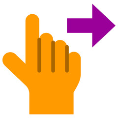 Fototapeta premium slide flat icon