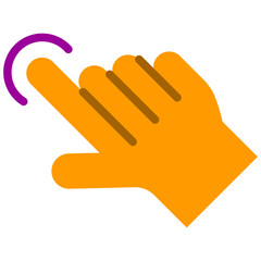 Fototapeta premium tap flat icon