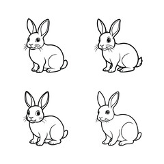 Obraz premium adorable rabbit vector