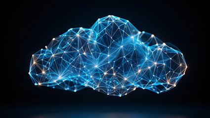 Fototapeta premium Cloud computing network technology digital data storage iot ai blockchain