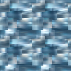 Obraz premium Seamless blue abstract background pattern with blurred rectangles 