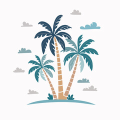 Vector logo and print design templates, summer prints, tropical hand drawn illustrations, seashell ilustrations