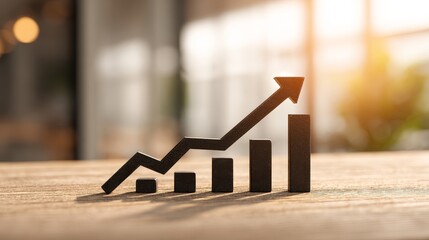 Achieving business growth analyzing success chart with rising graph of financial data in a digital standard environment