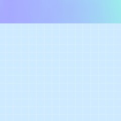 blue background with small grid and title for notepad