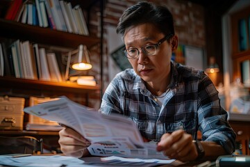 Asian Men Are Calculating About Finances About the Cost or Future Investment at Home