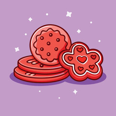 Cookies Icon PNG | Sweet Treat, Dessert, Baked Snack, Delicious Pastry Illustration
