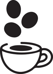 A minimalist logo design a coffee cup