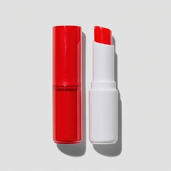 Lipstick tube isolated on clean white background