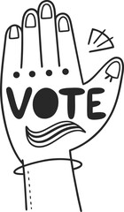 Funny cartoon zombie character vector illustration drawing