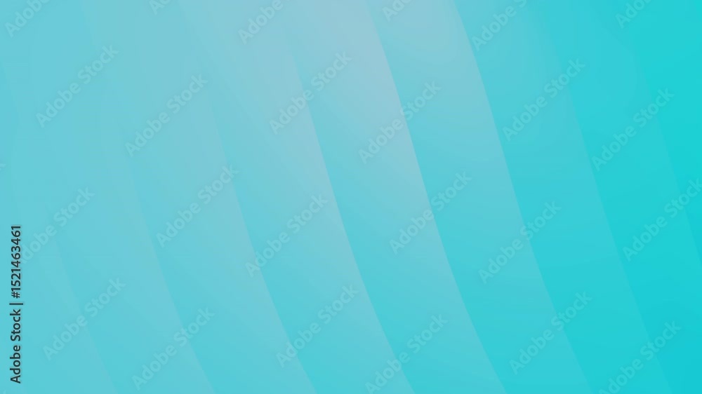 Aufkleber abstract background with diagonal light teal and turquoise stripes. smooth gradient creates a calmin