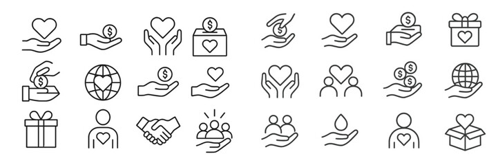 Fototapeta premium Symbols of charity and giving that represent compassion and community involvement