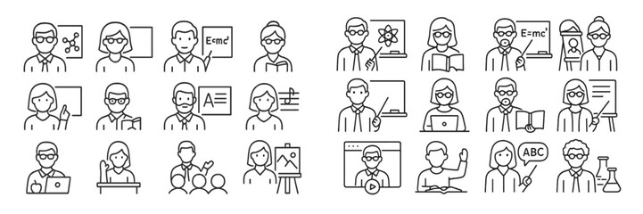 Educational activities in a classroom setting with diverse learning methods being utilized by students and teachers