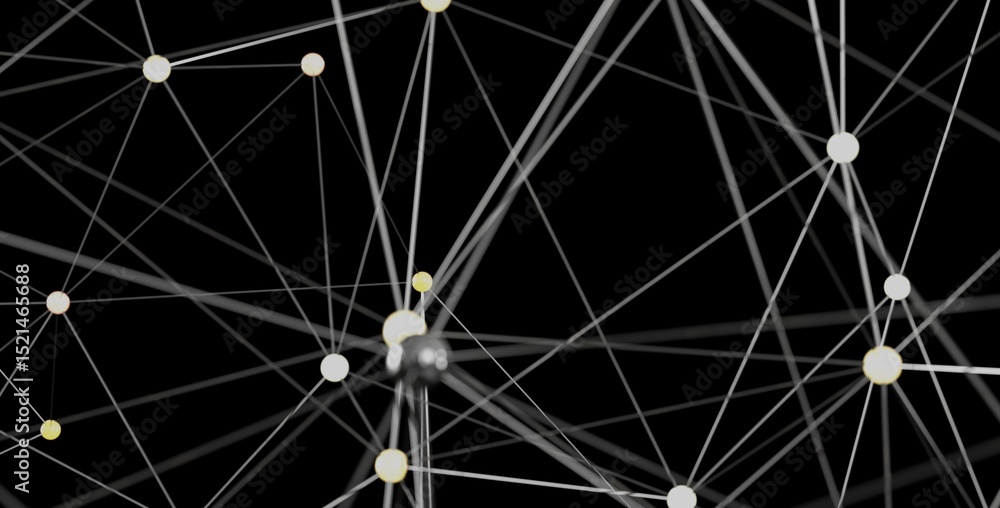 Poster stock photo of an abstract network connection. ideal for technology, connectivity, and global concep