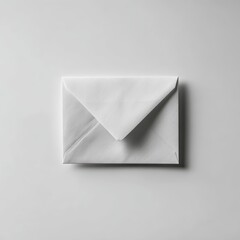 White envelope isolated on clean white background