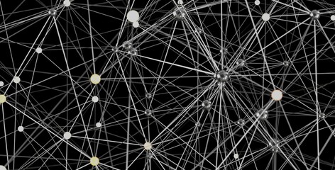 Stock photo of a complex network structure. Ideal for technology, connection, and global concepts.