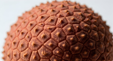 Close Up Shot Of The Textured And Bumpy Surface Of Lychee Fruit