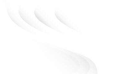 Abstract white and gray color, modern design stripes background with curve lines. Vector illustration.