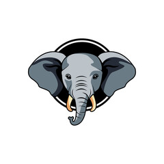Modern Elephant Logo Illustration