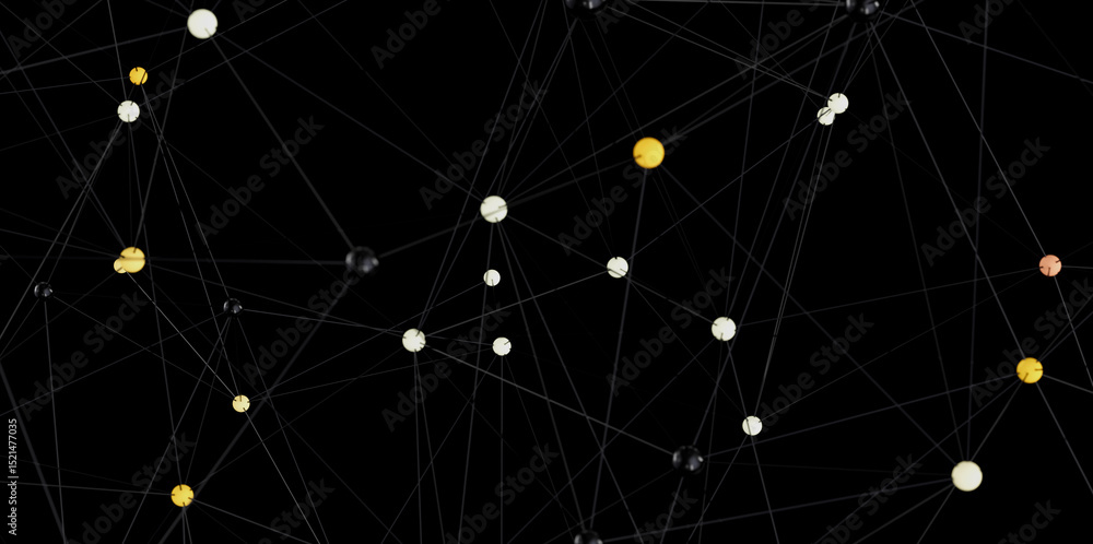 Aufkleber Abstract background image showing network connections.  Ideal for technology, data, and communication concepts.