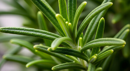 Obraz premium Aromatic Rosemary Herb Detail For Culinary And Wellness Uses Photography