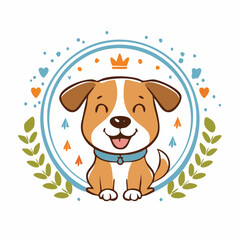 Vector logo design template and graphic elements for advertising, branding, posters and banners, funny cartoon illustrations with smiling character and mascot, abstract stickers and line