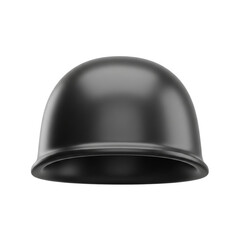 Fototapeta premium Black Military Helmet 3D Icon: Army, Protection & Soldier Symbol. War, Defense & Security Graphic