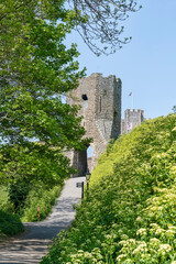 Entryway into Dover Castle, Medieval Castle in Dover, Kent, England.