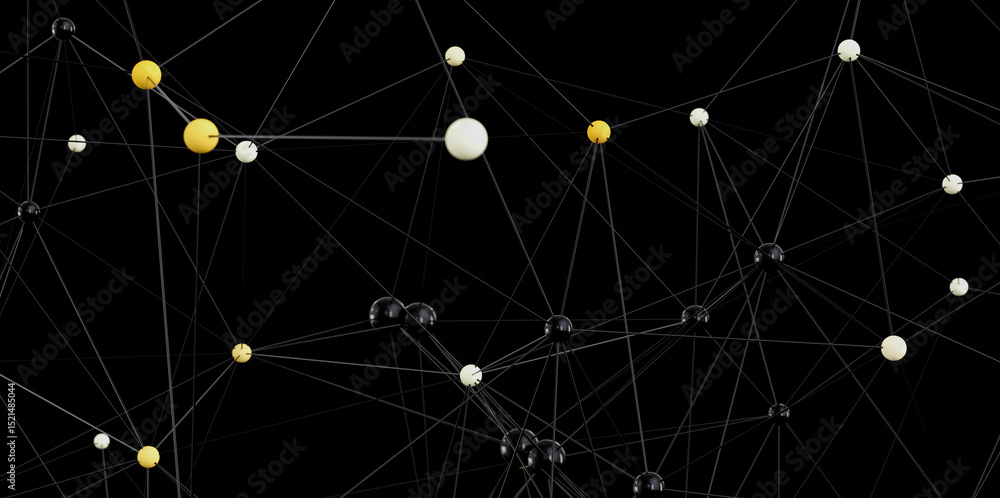Poster stock photo of abstract network connections. ideal for technology, communication, and global concept