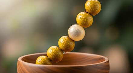 Exotic Fruits Of Longan In A Wooden Bowl Creating A Natural Still Life