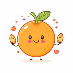 Vector illustration in trendy flat simple linear style, funny mascot and cartoon character, friendly sticker and badge for advertising, social media