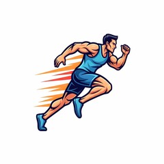 Muscular Running Man