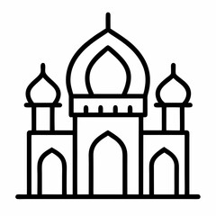taj mahal vector