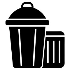 trash can icon vector