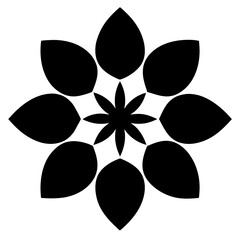black and white flowers