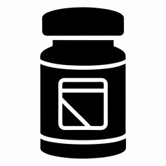 black and white cosmetic container