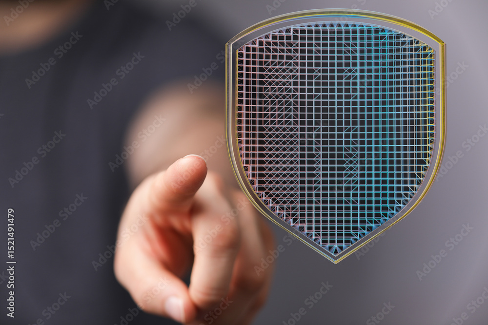 Aufkleber Secure your data with advanced cybersecurity solutions.  Protect against threats.