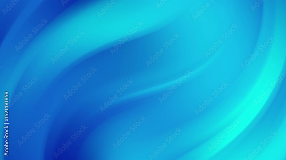 Poster abstract blue gradient background with smooth flowing curves and teal highlights. perfect for modern