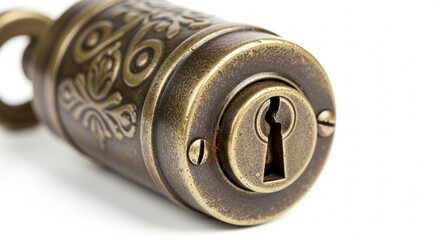 Obraz premium lock on a black