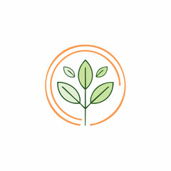 Vector in simple linear style - logo design template and graphic for posters, prints, posts for social media