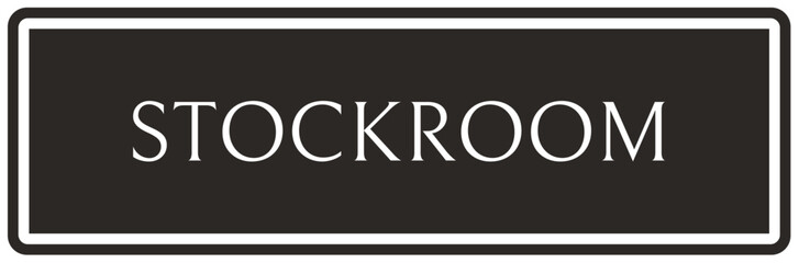 Retail store sign stockroom