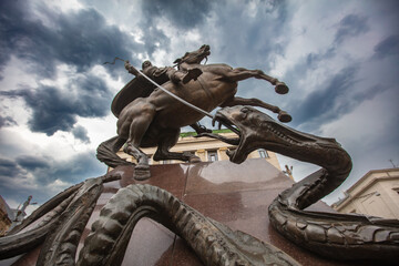 St. George Zmiyeborets Monument in Lviv