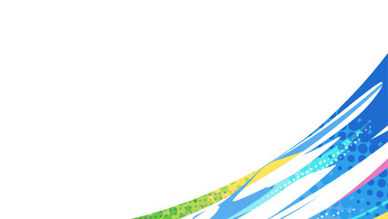 エフェクト風のかっこいいフレーム素材_16:9