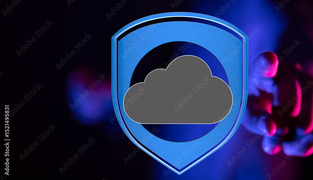 Aufkleber Safeguard your data with robust cloud security.  High-level encryption and protection.