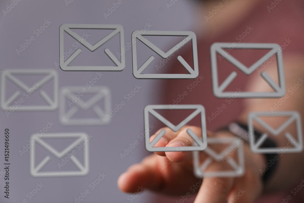 Fototapete Efficiently manage your inbox. Tips and tricks for handling multiple emails.