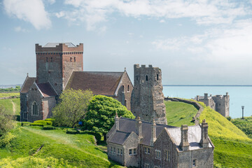 Saint Marys in Castro Church on Dover Castle Hill, Dover, Kent