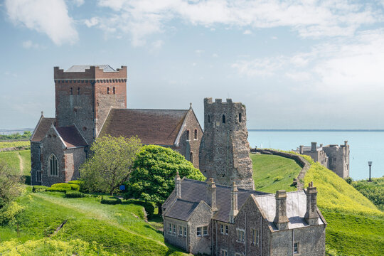 Saint Marys in Castro Church on Dover Castle Hill, Dover, Kent