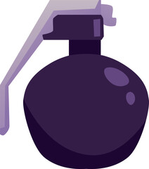 Bomb, grenade flat vector icon, cartoon TNT dynamite with detonator, pyrotechnics, explosive tools for mining game asset