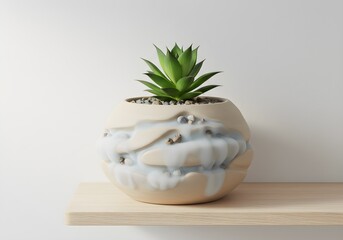 Planter of Fog and Pebbles