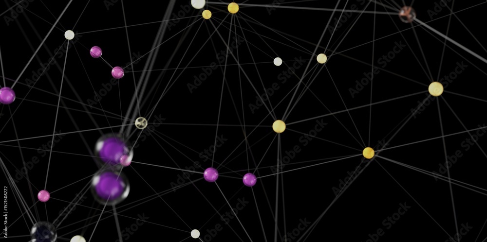 Poster stock photo of an abstract network connection. ideal for technology, connectivity, and data concepts